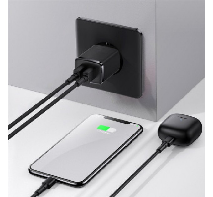 Baseus Зарядний пристрій Baseus Compact Charger 2U Black (CCXJ010201)