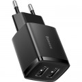 Baseus Зарядний пристрій Baseus Compact Charger 2U Black (CCXJ010201)