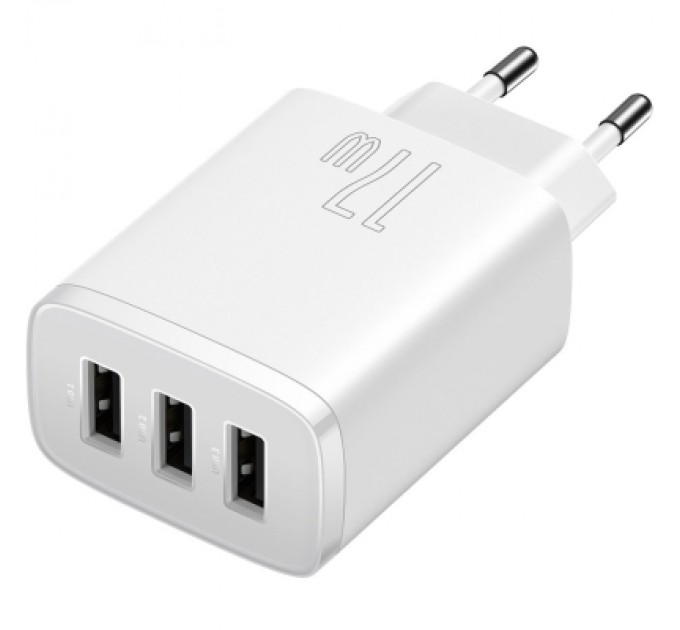 Baseus Зарядний пристрій Baseus White (CCXJ020102)