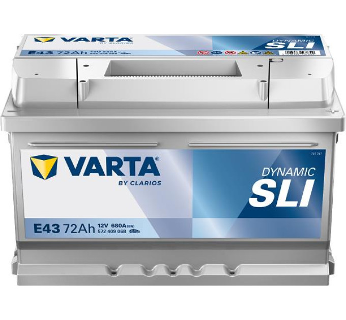 Varta Акумулятор автомобільний Varta Blue Dynamic 72Аh (-/+) (572409068)