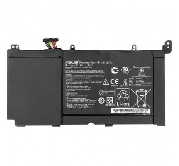 Акумулятор до ноутбука PowerPlant ASUS VivoBook S551L (A42-S551) 11.4V 4400mAh (NB430765)
