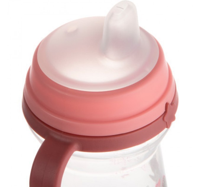 Canpol babies Поїльник-непроливайка Canpol babies Bonjour Paris з силіконовим носиком FirstCup 250 мл Рожева (56/613_pin)