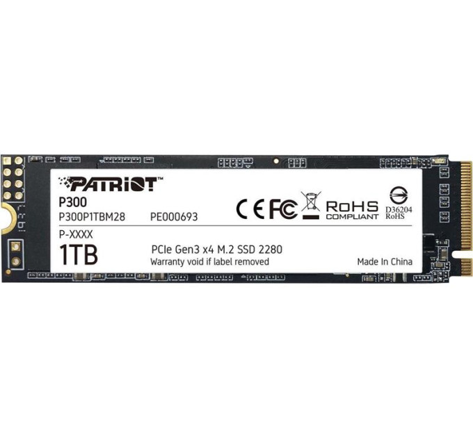 Patriot Накопичувач SSD M.2 2280 1TB Patriot (P300P1TBM28)