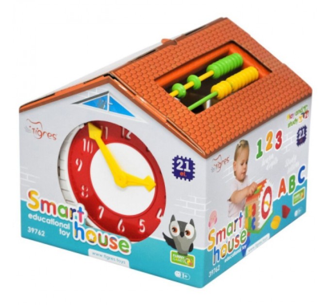 Tigres Розвиваюча іграшка Tigres сортер Smart hous 21 елемент в коробці (39762)