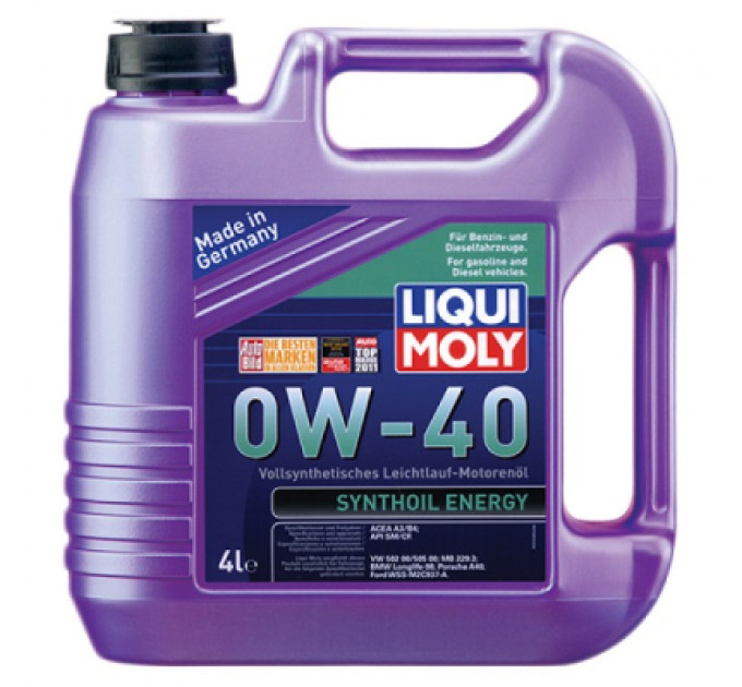 Liqui Moly Моторна олива Liqui Moly Synthoil Energy SAE 0W-40 4л. (7536)