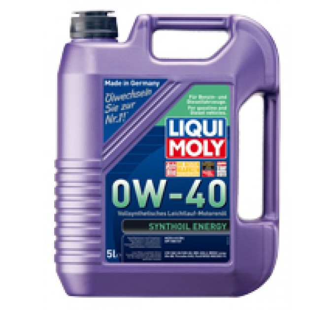 Liqui Moly Моторна олива Liqui Moly Synthoil Energy SAE 0W-40 5л. (1923)