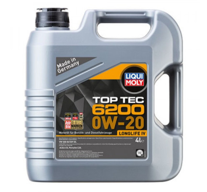 Liqui Moly Моторна олива Liqui Moly Top Tec 6200 0W-20 4л. (20788)