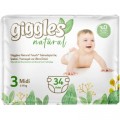 Giggles Підгузки Giggles Natural 3 Midi 4-9 кг 34 шт (8680131206391)