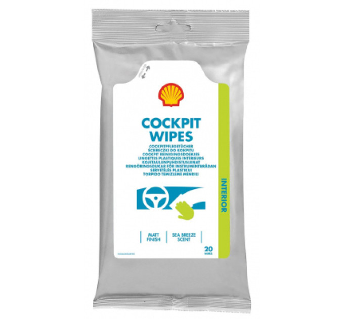 Shell Автомобільна серветка Shell Cockpit Wipes (73206)