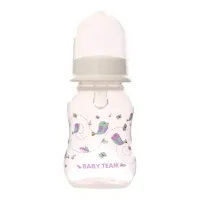 Пляшечка для годування Baby Team З силіконовою соскою 125 мл (4824428011112)
