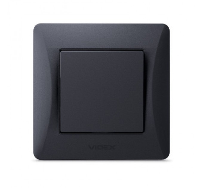 Videx Вимикач Videx BINERA 1кл чорний графіт (VF-BNSW1-BG)