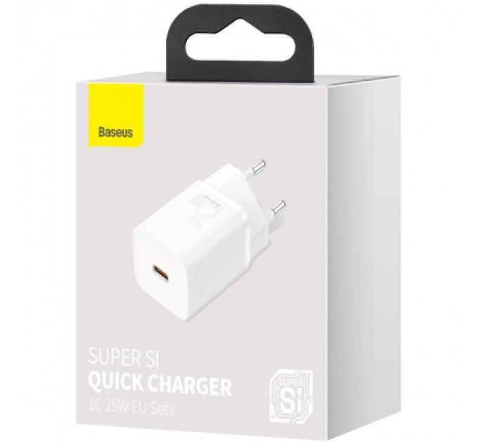 Baseus Зарядний пристрій Baseus Super Si Quick Charger 1C White (CCSP020102)