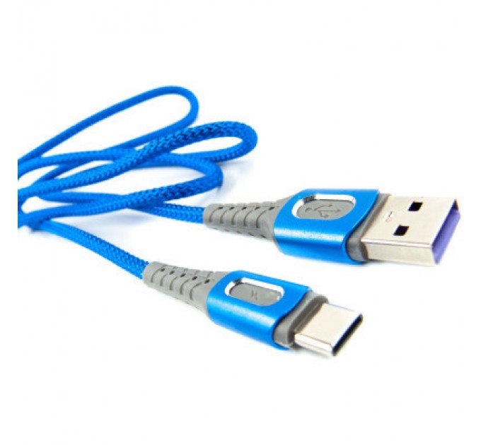 Dengos Дата кабель USB 2.0 AM to Type-C 1.0m blue Dengos (NTK-TC-LP-BLUE)