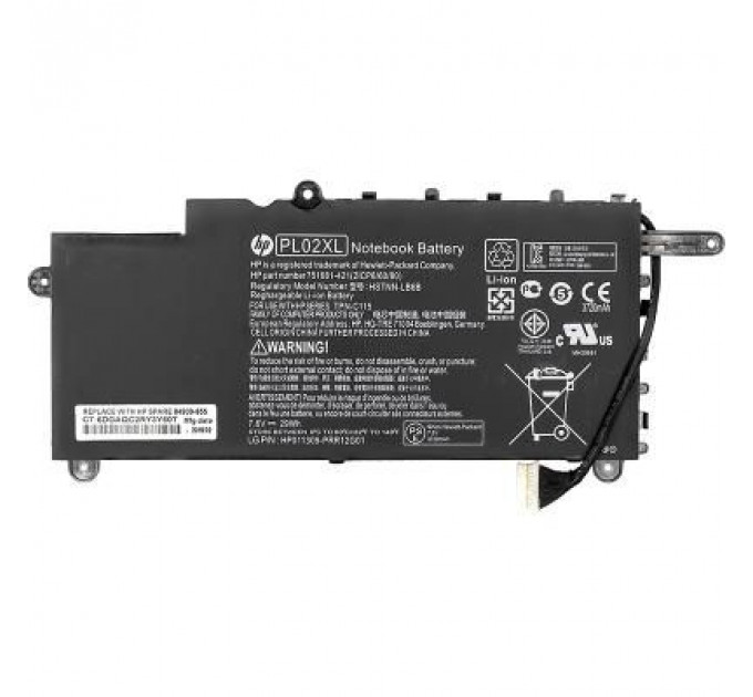 Акумулятор до ноутбука HP Pavilion 11-N X360 (HSTNN-LB6B) 7.6V 29Wh (NB460816)