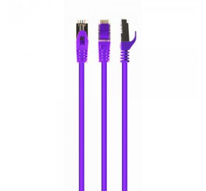 Патч-корд 10м S/FTP Cat 6A CU LSZH violet Cablexpert (PP6A-LSZHCU-V-10M)