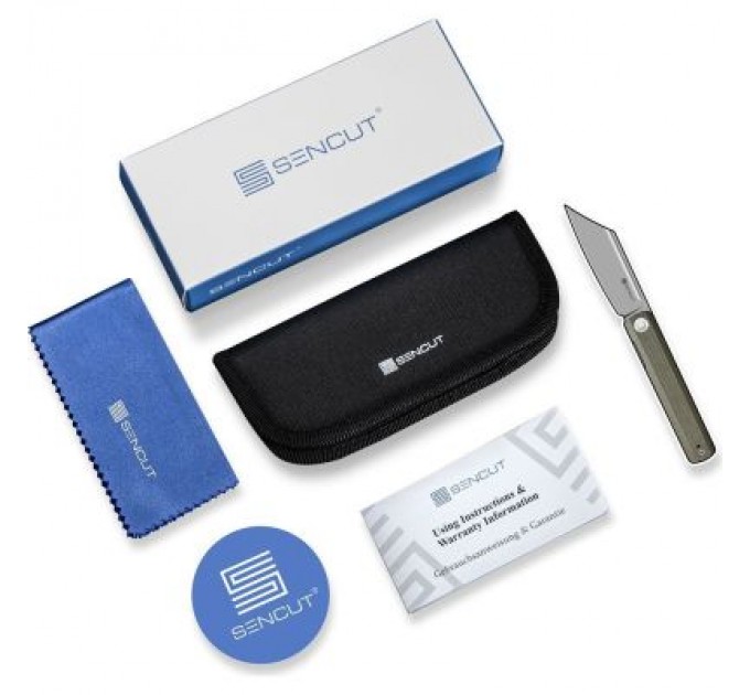 Sencut Ніж Sencut Fritch Stonewash Brown Micarta (S22014-3)