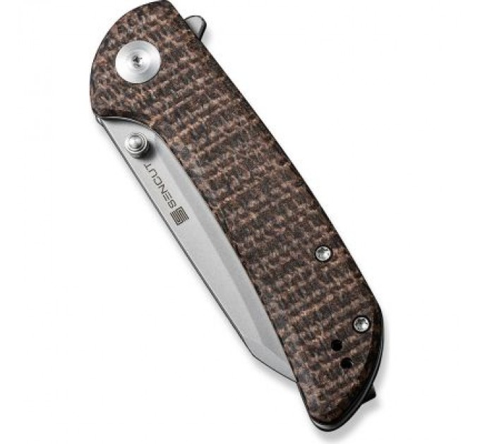 Sencut Ніж Sencut Fritch Stonewash Brown Micarta (S22014-3)