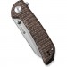 Sencut Ніж Sencut Fritch Stonewash Brown Micarta (S22014-3)