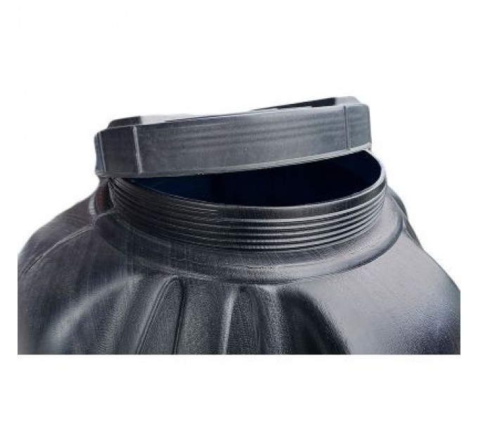 Пласт Бак Ємність для води Пласт Бак вертикальна не харчова 300 л чорна видувна (6500)