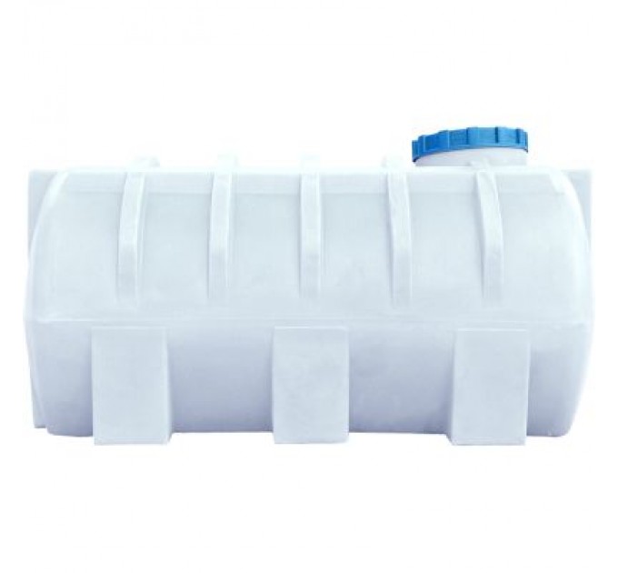 Пласт Бак Ємність для води Пласт Бак горизонтальна харчова 1000 л біла (1312)