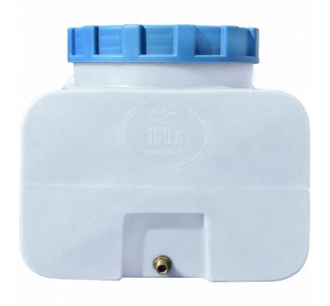 Пласт Бак Ємність для води Пласт Бак квадратна харчова 100 л прямокутна біла (164)