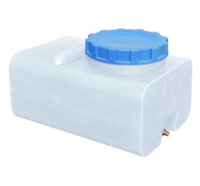 Пласт Бак Ємність для води Пласт Бак квадратна харчова 100 л прямокутна біла (164)