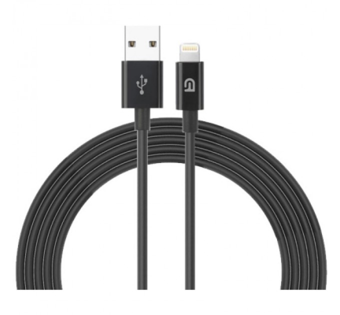 Armorstandart Дата кабель USB 2.0 AM to Lightning 1.2m AMD818BL black Armorstandart (ARM64373)