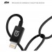 Armorstandart Дата кабель USB-C to Lightning 1.2m AMQGJ2BL black Armorstandart (ARM64374)