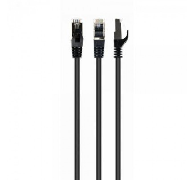 Патч-корд 15м S/FTP Cat 6A CU LSZH black Cablexpert (PP6A-LSZHCU-BK-15M)