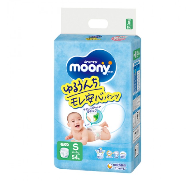 Moony Підгузки Moony S 4-8 кг 54 шт (4903111137275)