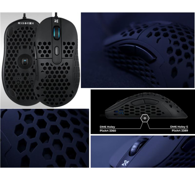 Dream Machines Мишка Dream Machines DM6 Holey Black (DM6_HOLEY)