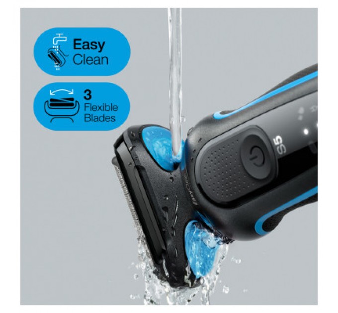 Braun Електробритва Braun Series 5 51-B1000s BLACK / BLUE