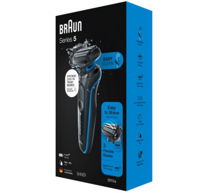 Braun Електробритва Braun Series 5 51-B1000s BLACK / BLUE