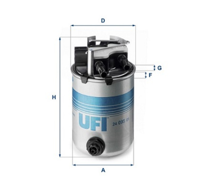 UFI Фільтр паливний UFI 24.095.01