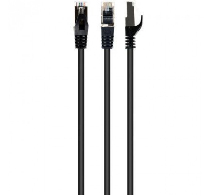 Патч-корд 20м S/FTP Cat 6A CU LSZH black Cablexpert (PP6A-LSZHCU-BK-20M)