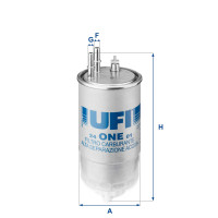 Фільтр паливний UFI 24.ONE.01