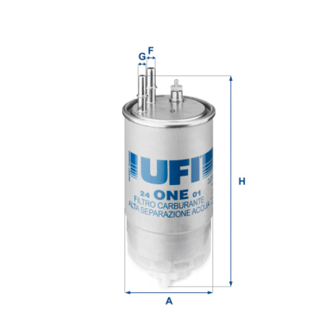 UFI Фільтр паливний UFI 24.ONE.01