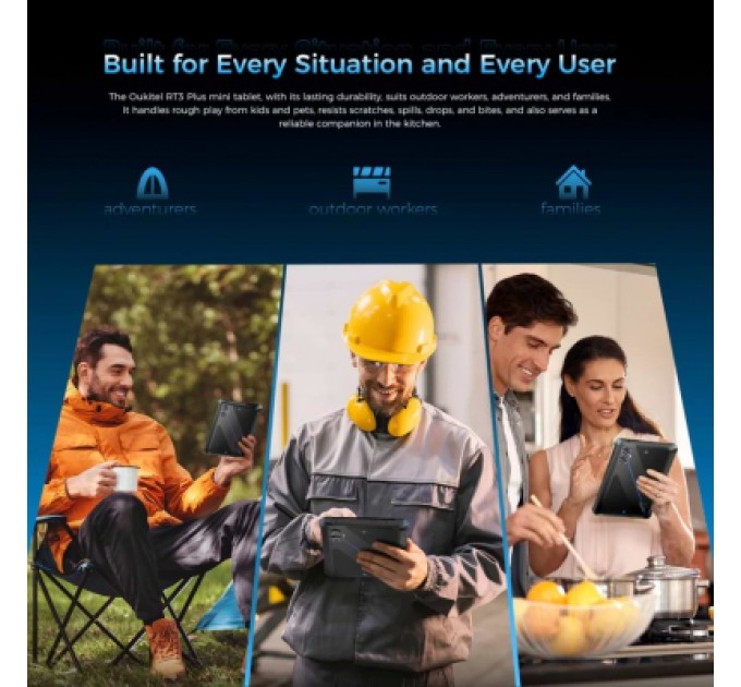 OUKITEL Планшет OUKITEL RT3plus 8" 4/128GB/ NFC / LTE Black (6941749808516)