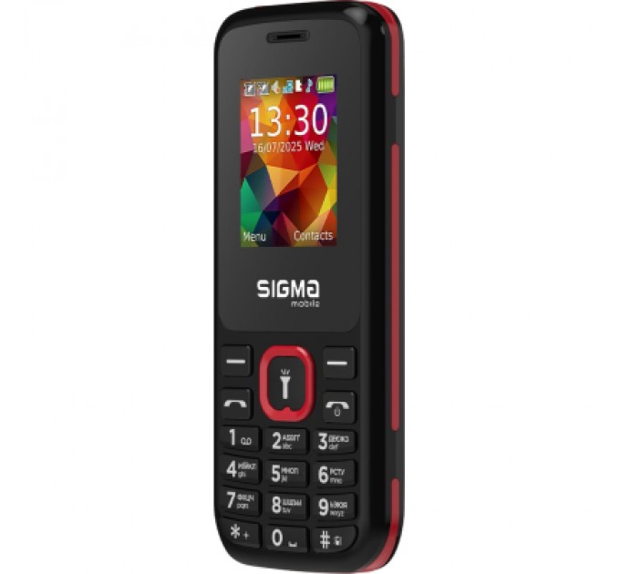 Sigma Мобільний телефон Sigma X-style 171 MINI Track Black-Red (4827798813744)