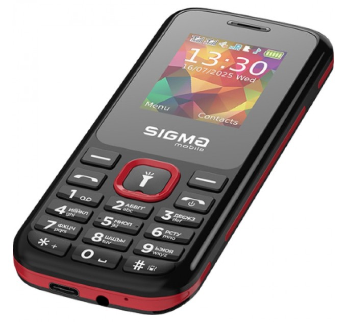 Sigma Мобільний телефон Sigma X-style 171 MINI Track Black-Red (4827798813744)