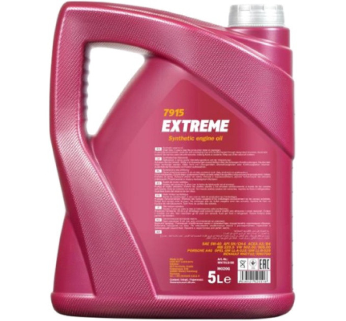 Mannol Моторна олива Mannol EXTREME 5л 5W-40 (MN7915-5)