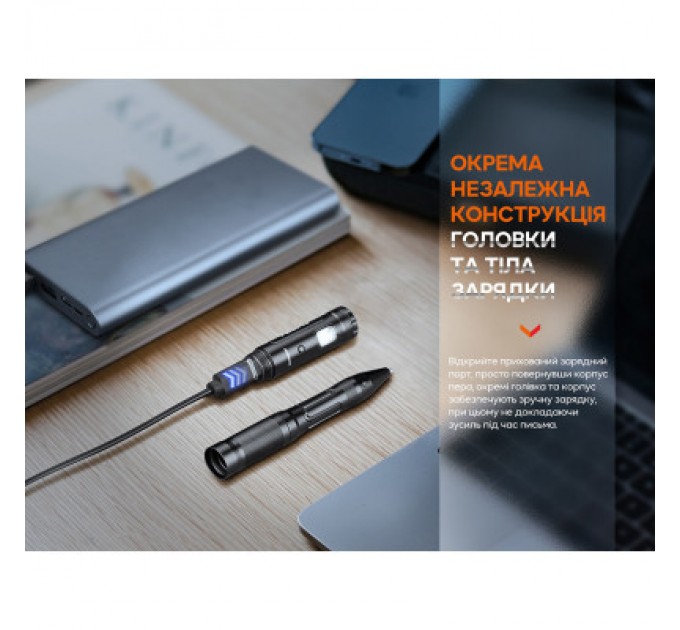 Fenix Тактична ручка Fenix T6 з ліхтариком Blue (T6-Blue)