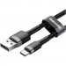 Baseus Дата кабель USB 2.0 AM to Type-C 2.0m 2A Gray-Black Baseus (CATKLF-CG1)
