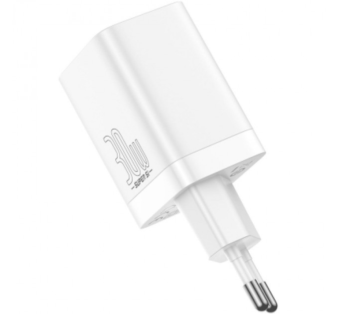 Baseus Зарядний пристрій Baseus Super Si Pro C+U 30W (CCSUPP-E02) white (948117)