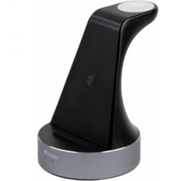 Verbatim Зарядний пристрій Verbatim 2in1 Apple Watch and iPhone Charging Stand (49555)