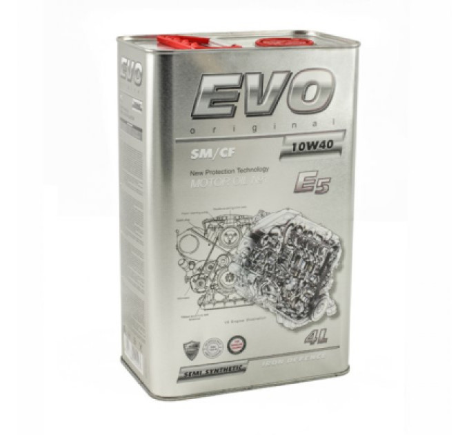 EVO Моторна олива EVO E5 10W-40 SM/CF 4L (E5 4L 10W-40)
