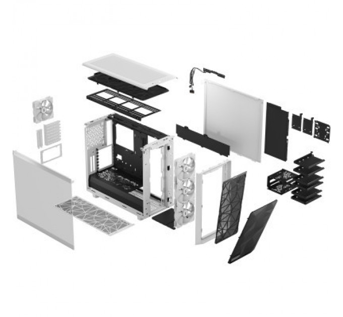Fractal Design Корпус Fractal Design Meshify 2 RGB White TG Clear t (FD-C-MES2A-08)