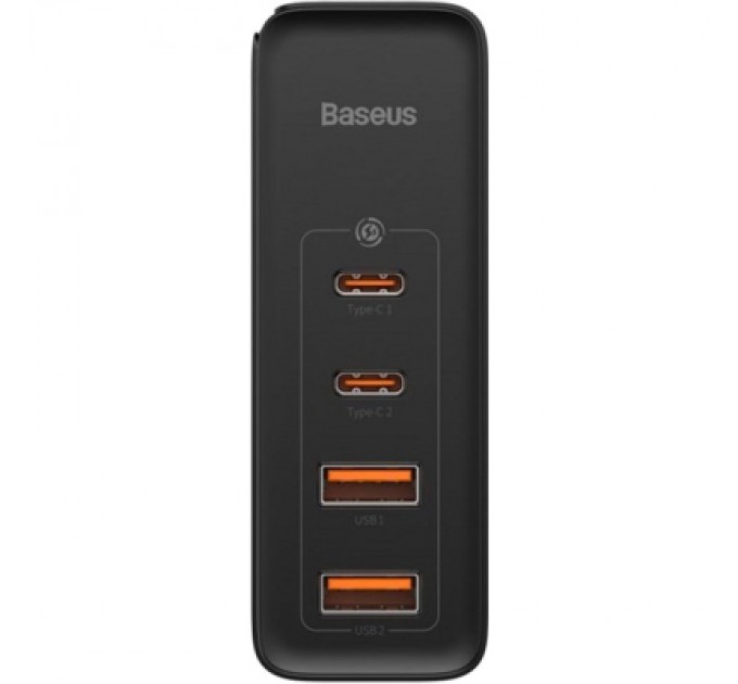 Baseus Зарядний пристрій Baseus 2xUSB 100W GaN (2xUSB-C+2xUSB-A) black (CCGAN2P-L01)
