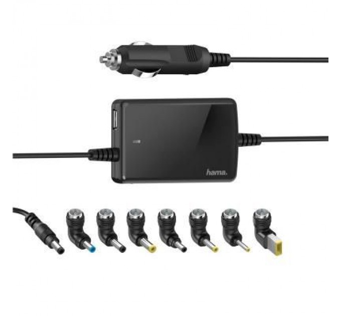 Hama Блок живлення до ноутбуку Hama Автомобільний 12V 70W Універсальний (00200008)