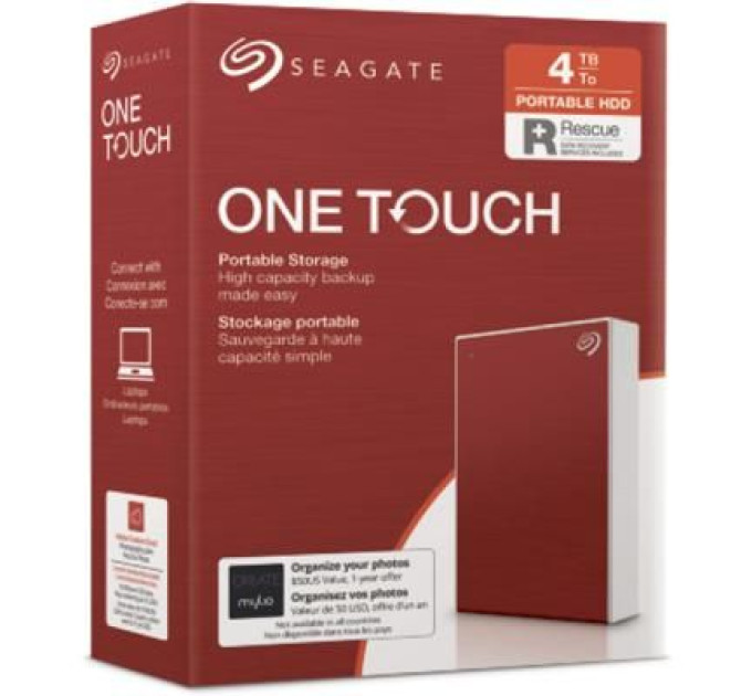 Seagate Зовнішній жорсткий диск 2.5" 4TB One Touch USB 3.2 Seagate (STKC4000403)